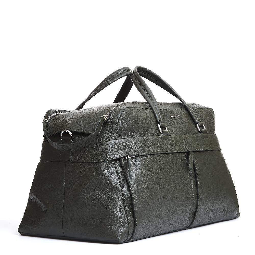 Sorelle Perego Borsone Da Viaggio Pelle Verde Oliva