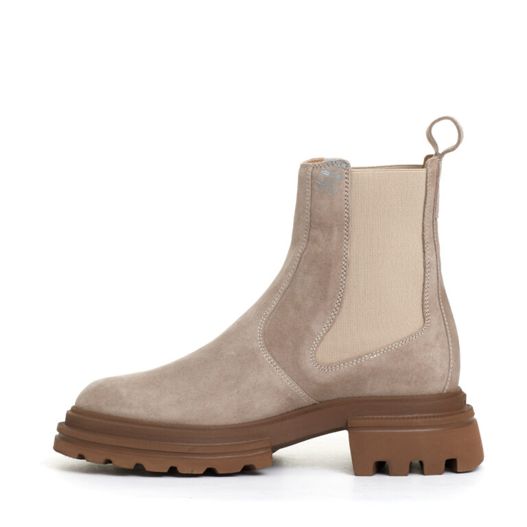 Sorelle Perego Chelsea Boot Elastico Camoscio Beige