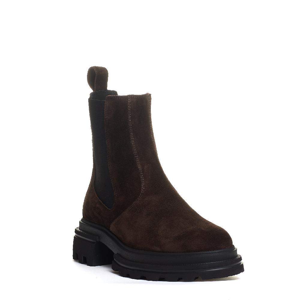 Sorelle Perego Chelsea Boot Elastico Camoscio Marrone