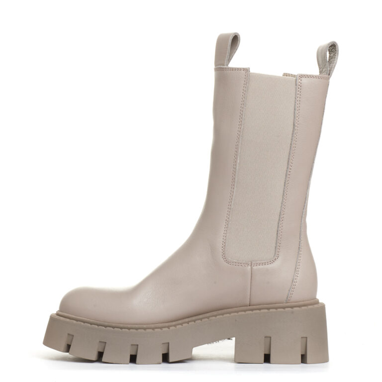Sorelle Perego Chelsea Boot Fondo Carroramato Pelle Beige