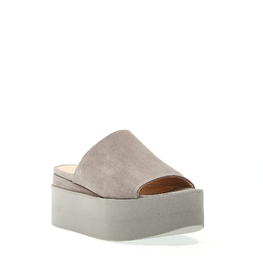 Sorelle Perego Ciabatta Zeppa Extralight Camoscio Grigio