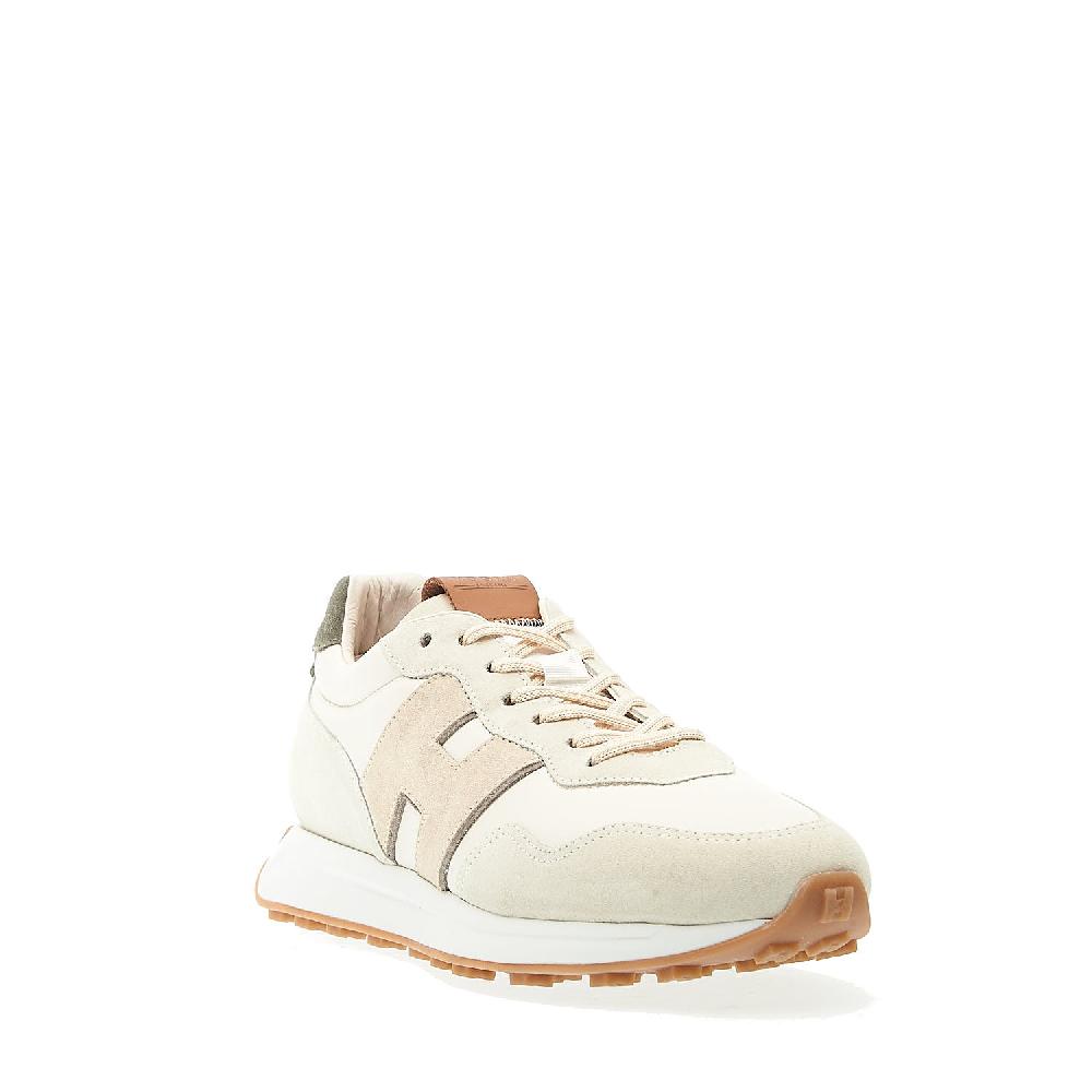 Sorelle Perego Running H601 In Pelle Panna Spoiler Verde