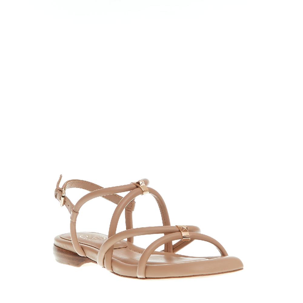 Sorelle Perego Sandalo Basso Nude Con Listini Imbottiti