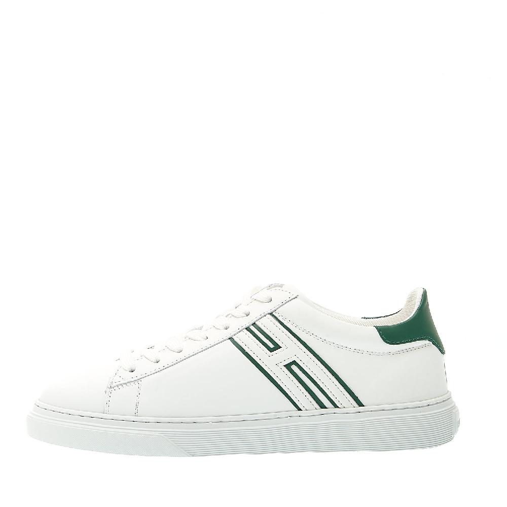 Sorelle Perego Sneakers Cassetta Pelle Bianco Dettagli Verde