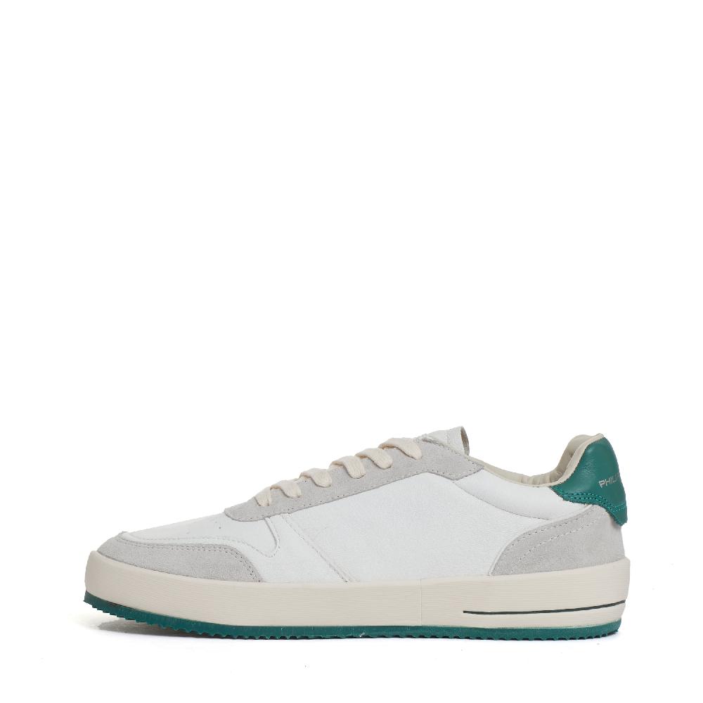 Sorelle Perego Sneakers Nice Pelle Bianco Spoiler Verde