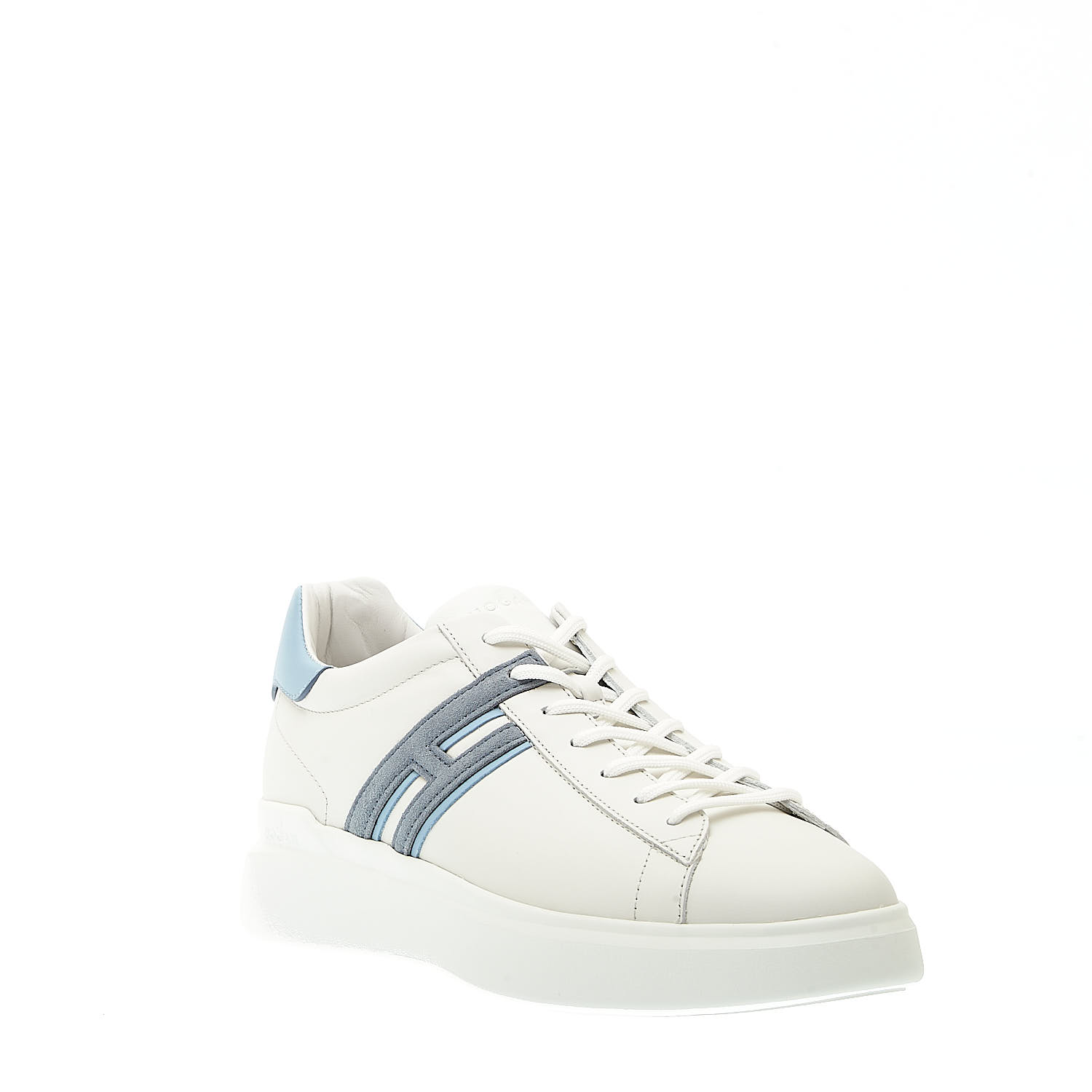 Sorelle Perego Sneakers Rebel Pelle Bianco Spoiler Azzurro