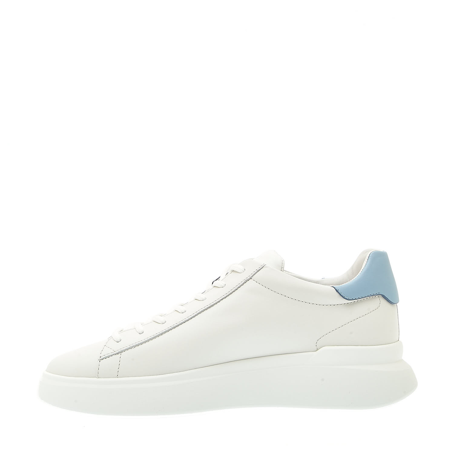 Sorelle Perego Sneakers Rebel Pelle Bianco Spoiler Azzurro