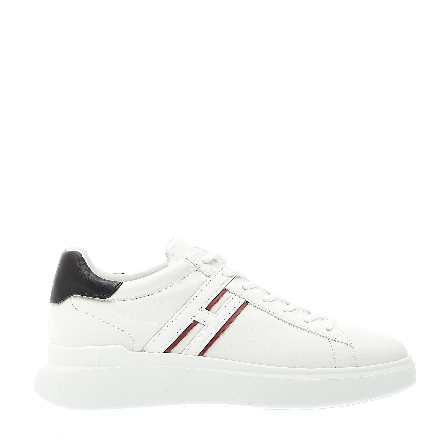 Sorelle Perego sneakers rebel pelle bianco spoiler blu