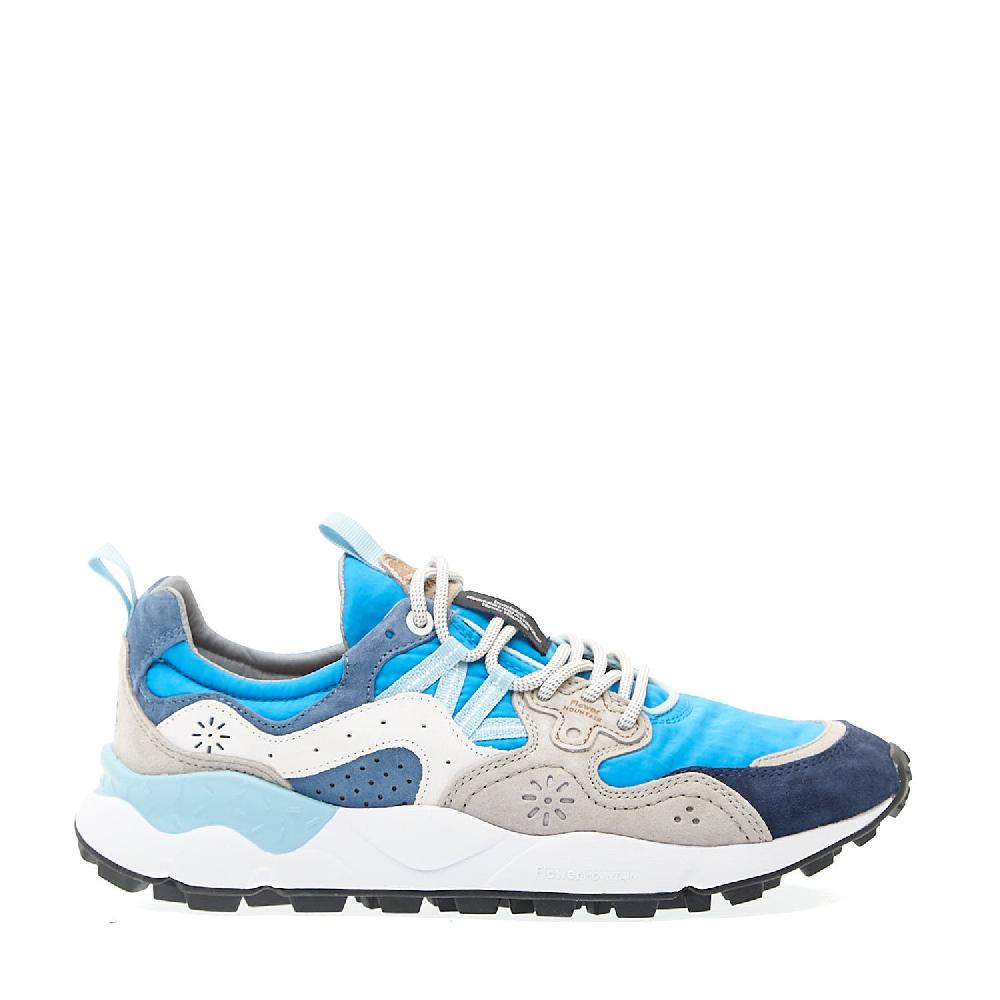 Sorelle Perego sneakers tessuto bluette camoscio blu e grigio