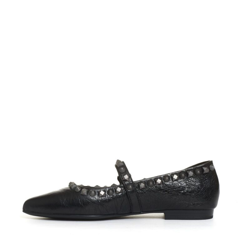 Sorelle Perego Ballerina Pelle Nera Borchie