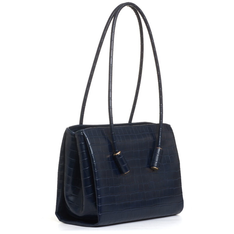 Sorelle Perego Borsa In Cocco Blu