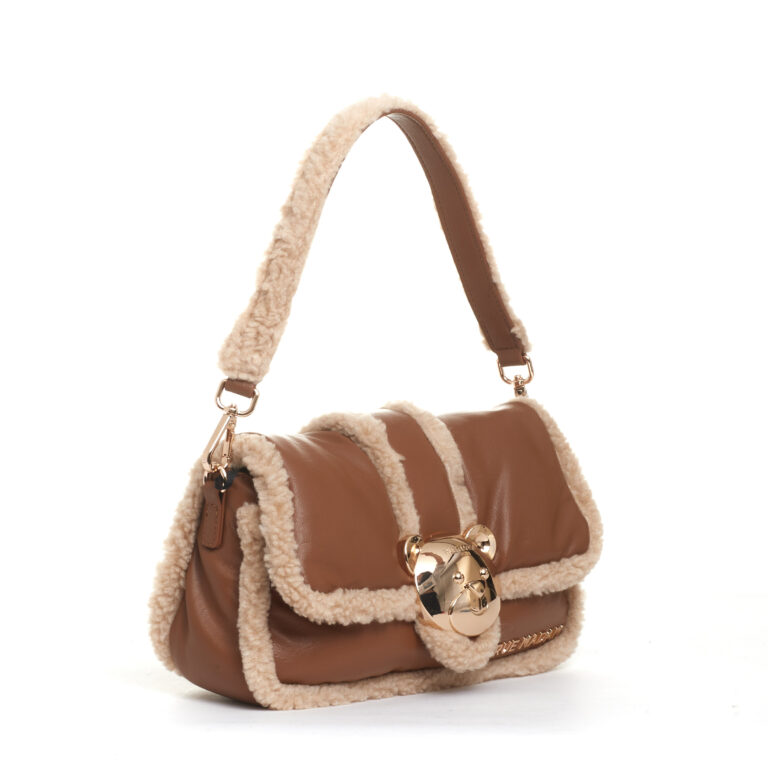 Sorelle Perego Borsa Orsetto Ecomontone Cuoio