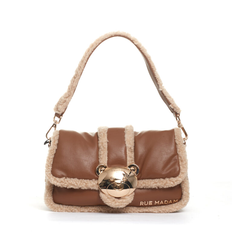 Sorelle Perego borsa orsetto ecomontone cuoio