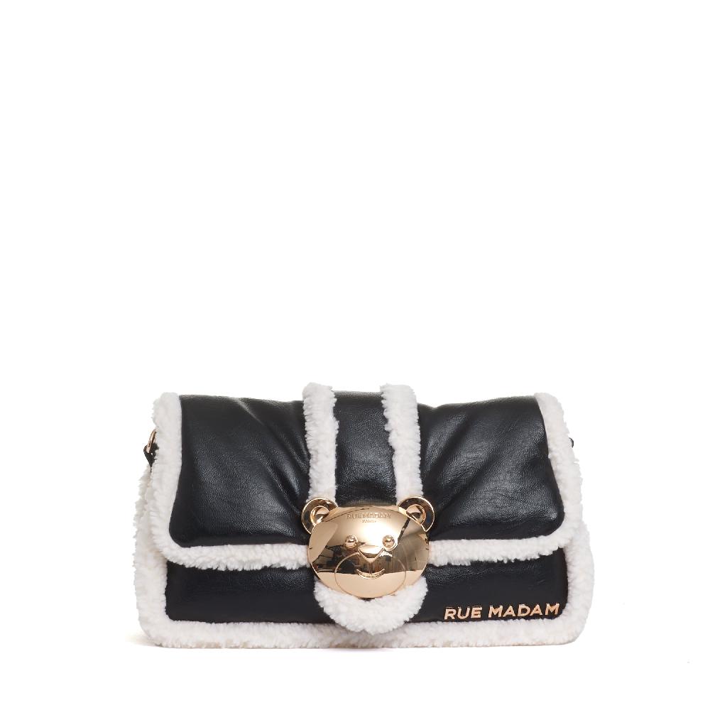 Sorelle Perego borsa orsetto ecomontone nero