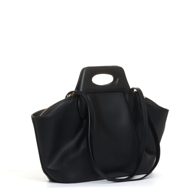 Sorelle Perego Borsa Pelle Nera Trapezio