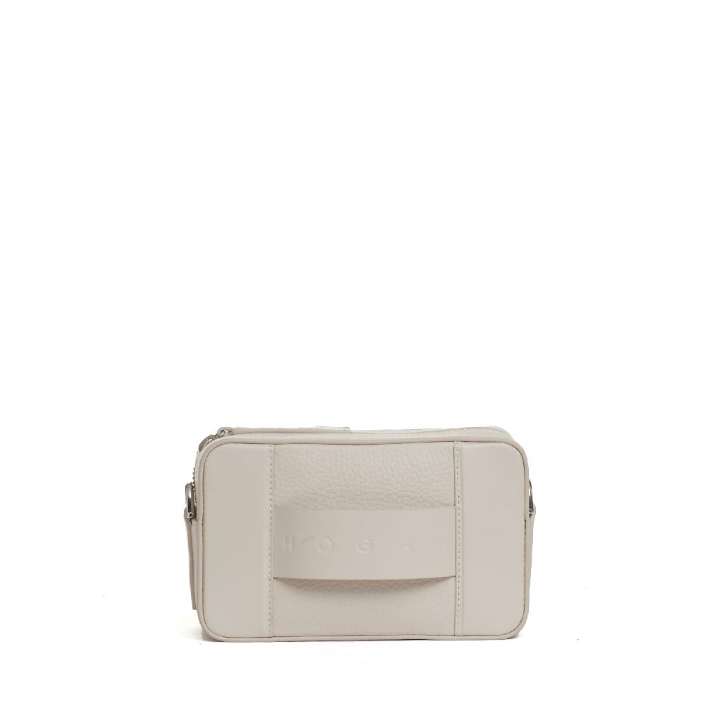 Sorelle Perego camera bag pelle panna