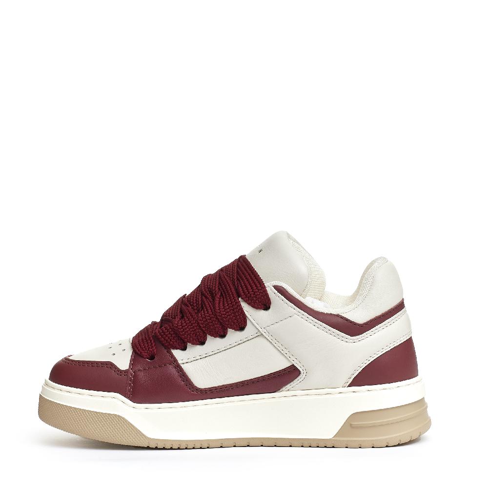 Sorelle Perego Chamallow Pelle Bianca Bordeaux