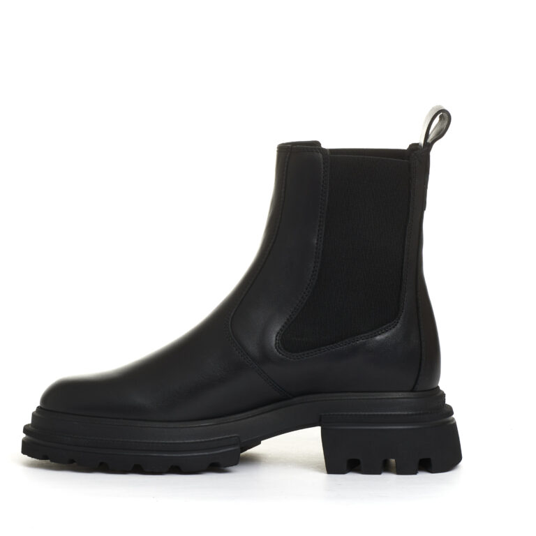 Sorelle Perego Chelsea Boot Elastico Pelle Nero
