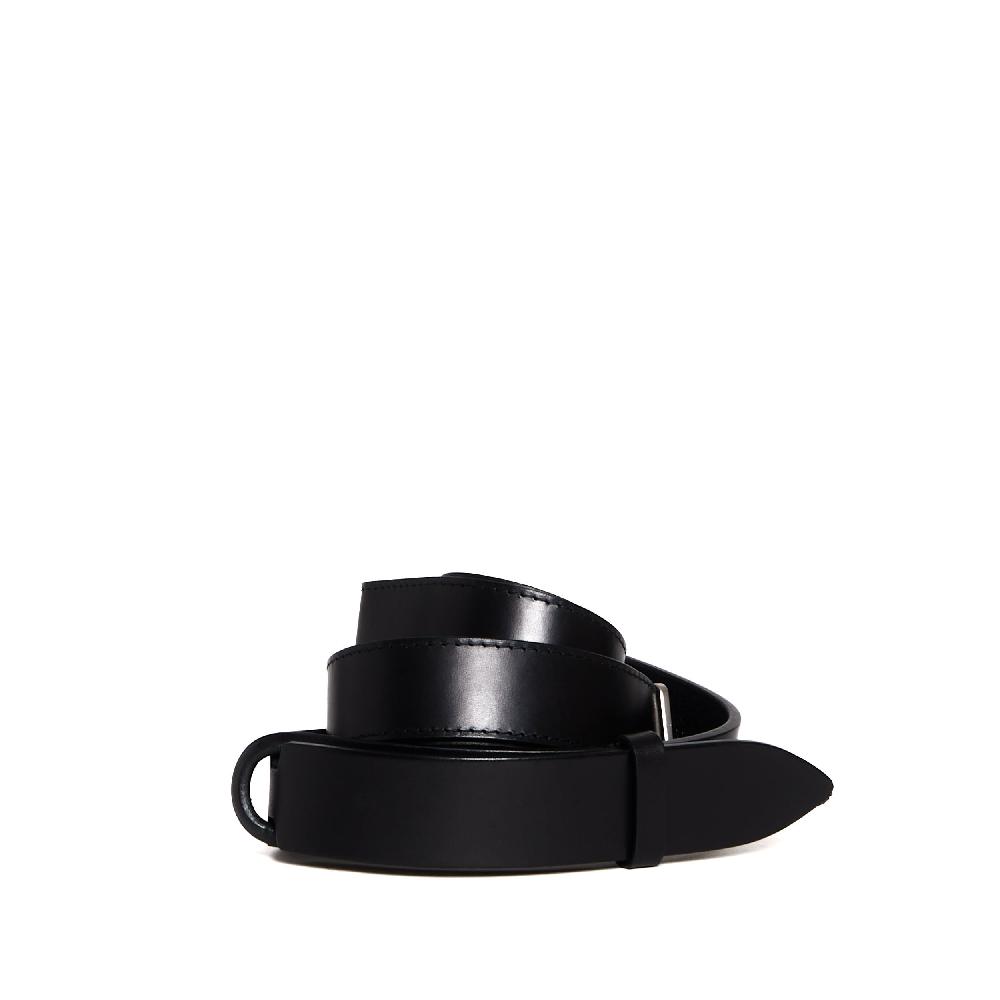 Sorelle Perego cintura nobukle in pelle nera