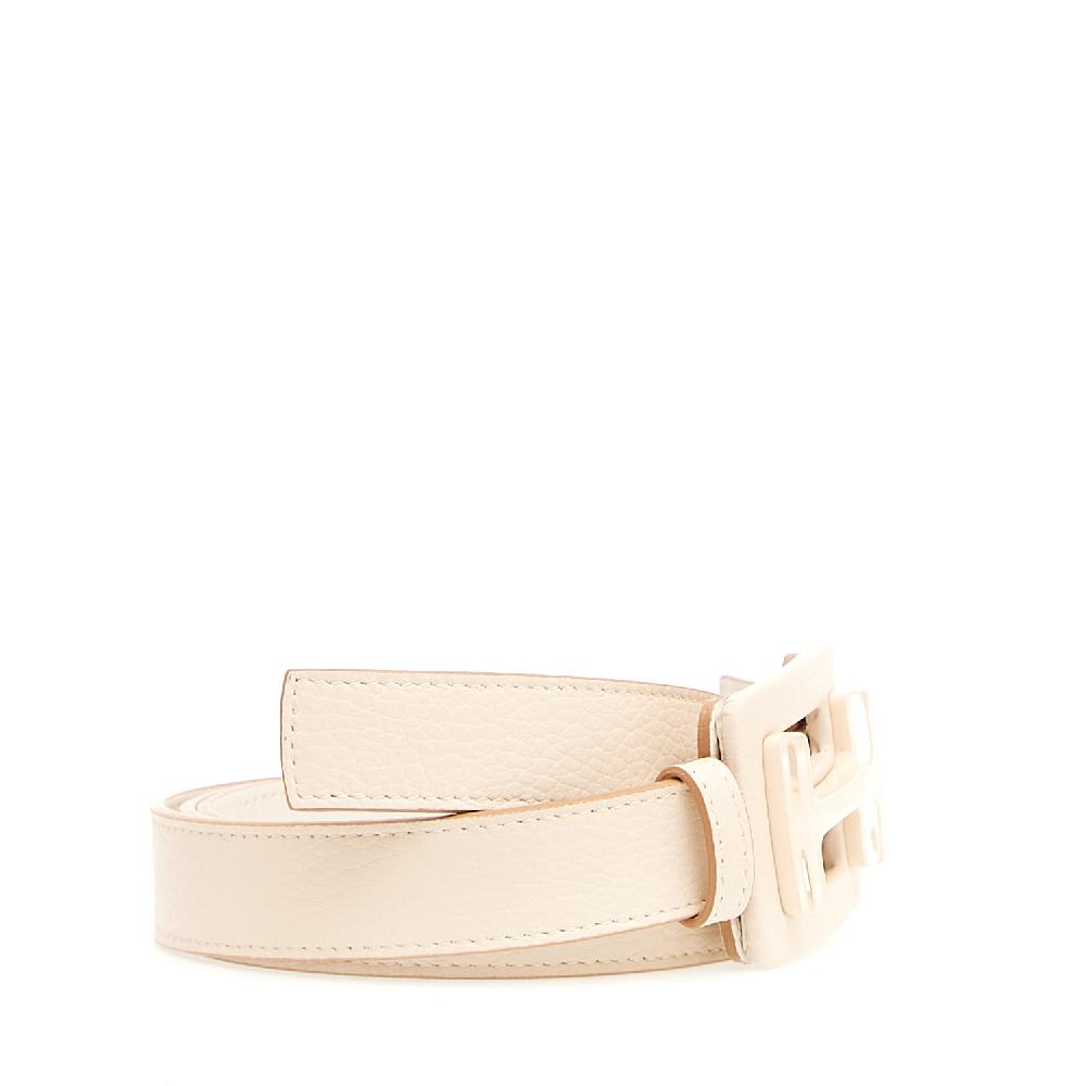 Sorelle Perego Cintura Pelle Panna Fibbia