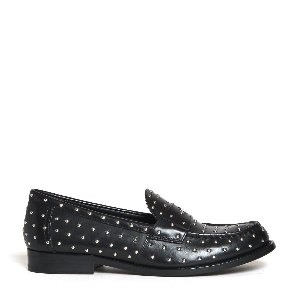 Sorelle Perego classic stud loafer black