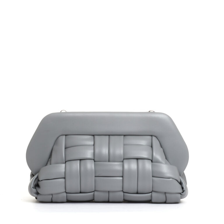 Sorelle Perego clutch intreccio grigio