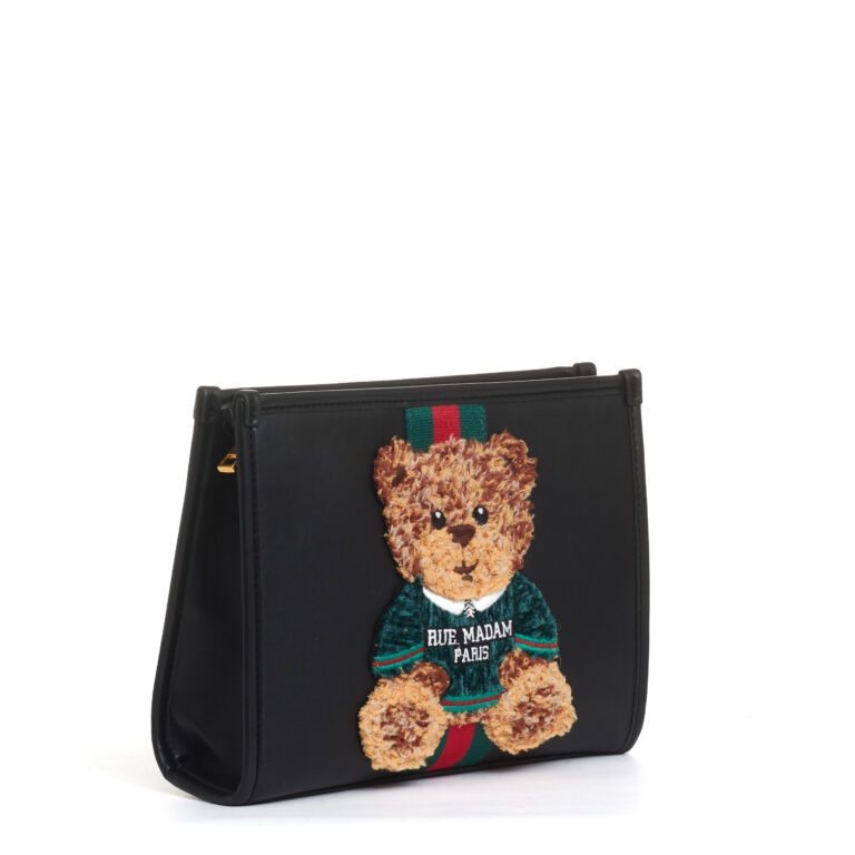Sorelle Perego Clutch Nera Con Teddy