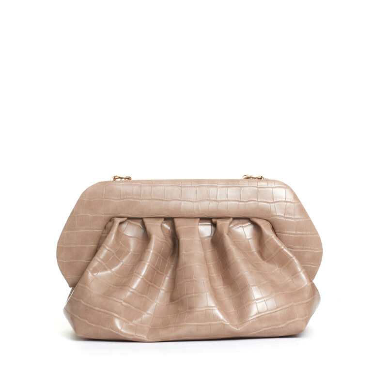 Sorelle Perego Clutch Stampa Cocco Beige