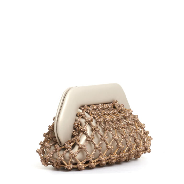 Sorelle Perego Clutch Strass Oro