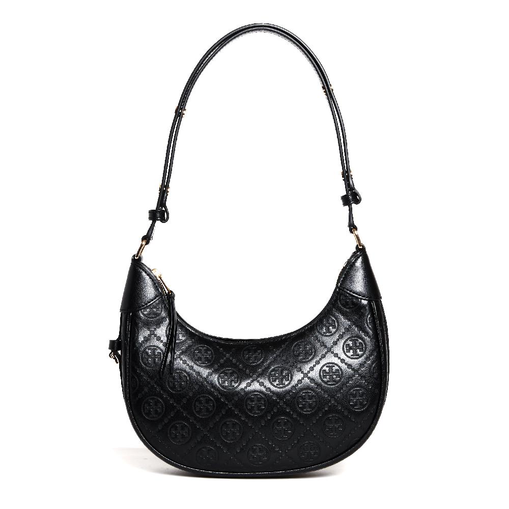 Sorelle Perego crescent bag tory burch black