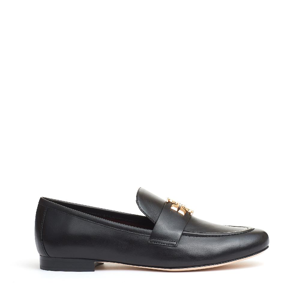 Sorelle Perego mocassino Eleanor pelle nera logo