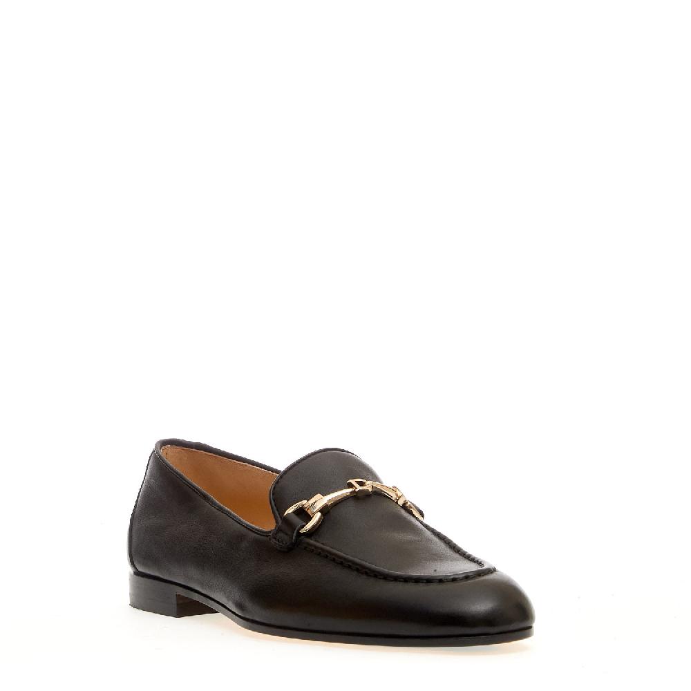 Sorelle Perego Mocassino Fibbia Pelle Nero