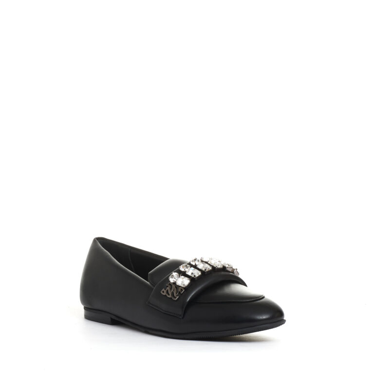 Sorelle Perego Mocassino Nero Con Strass
