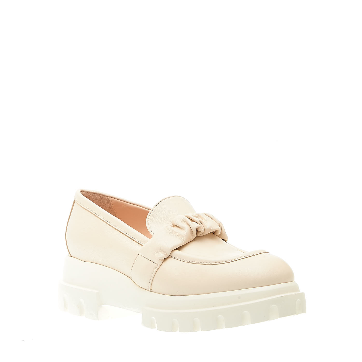 Sorelle Perego Mocassino Panna Fondo Gomma