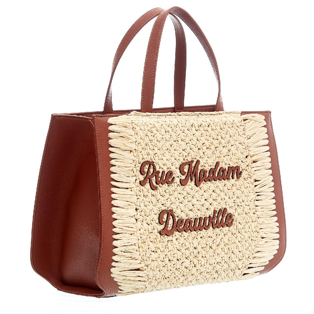 Sorelle Perego Nassau XL Pelle Cuoio E Raffia