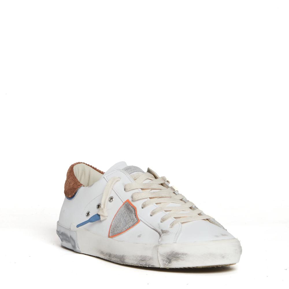 Sorelle Perego Paris Pelle Bianca E Velluto Cognac