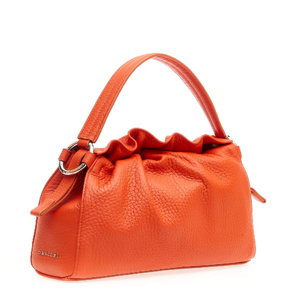 Sorelle Perego Puff In Pelle Papavero