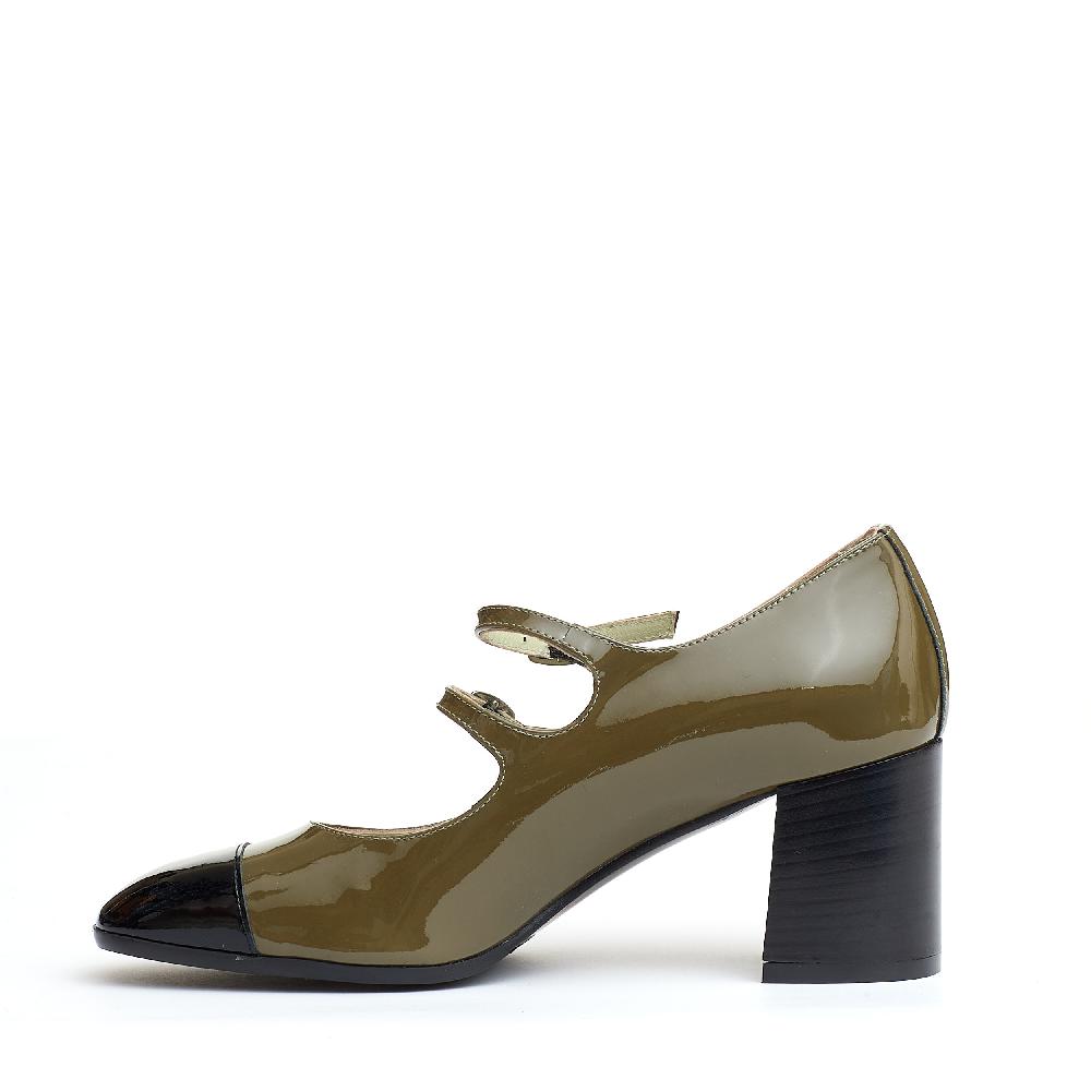 Sorelle Perego Pump Cinturini Verde E Nera