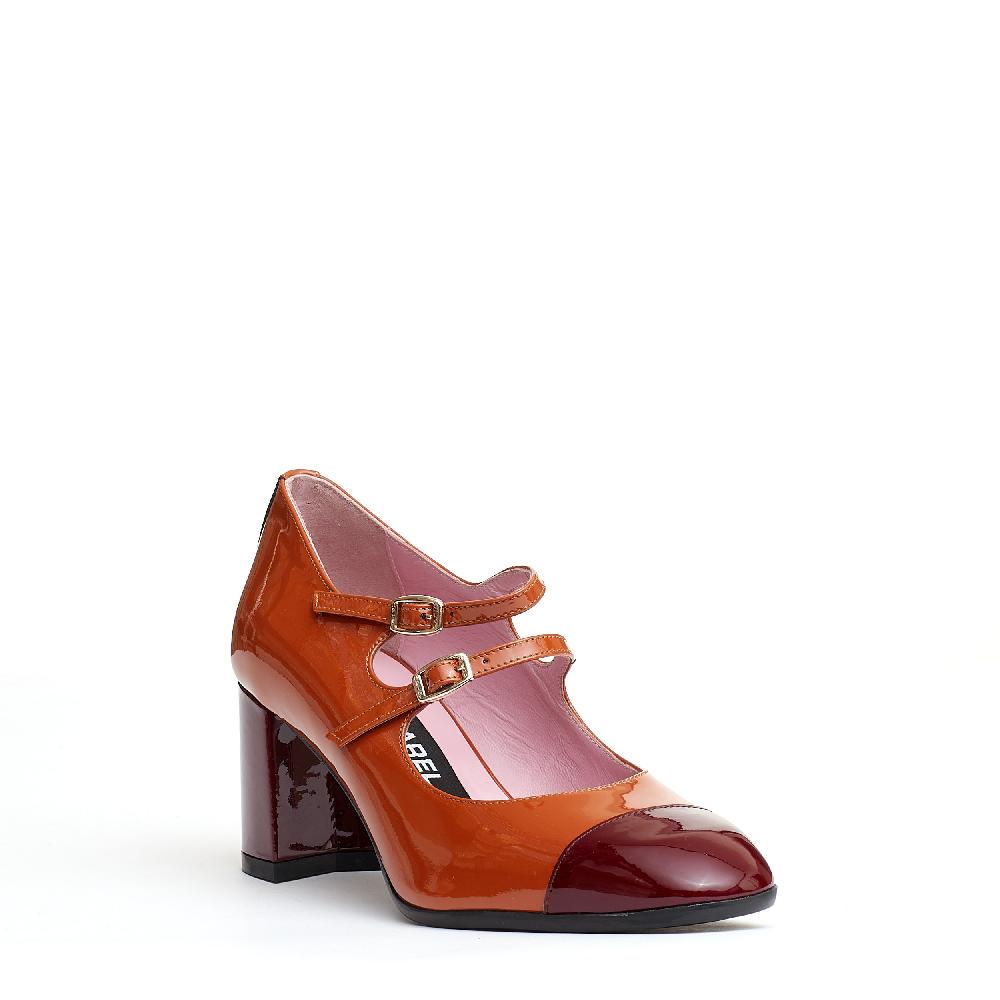 Sorelle Perego Pump Cinurine Camel E Bordeaux
