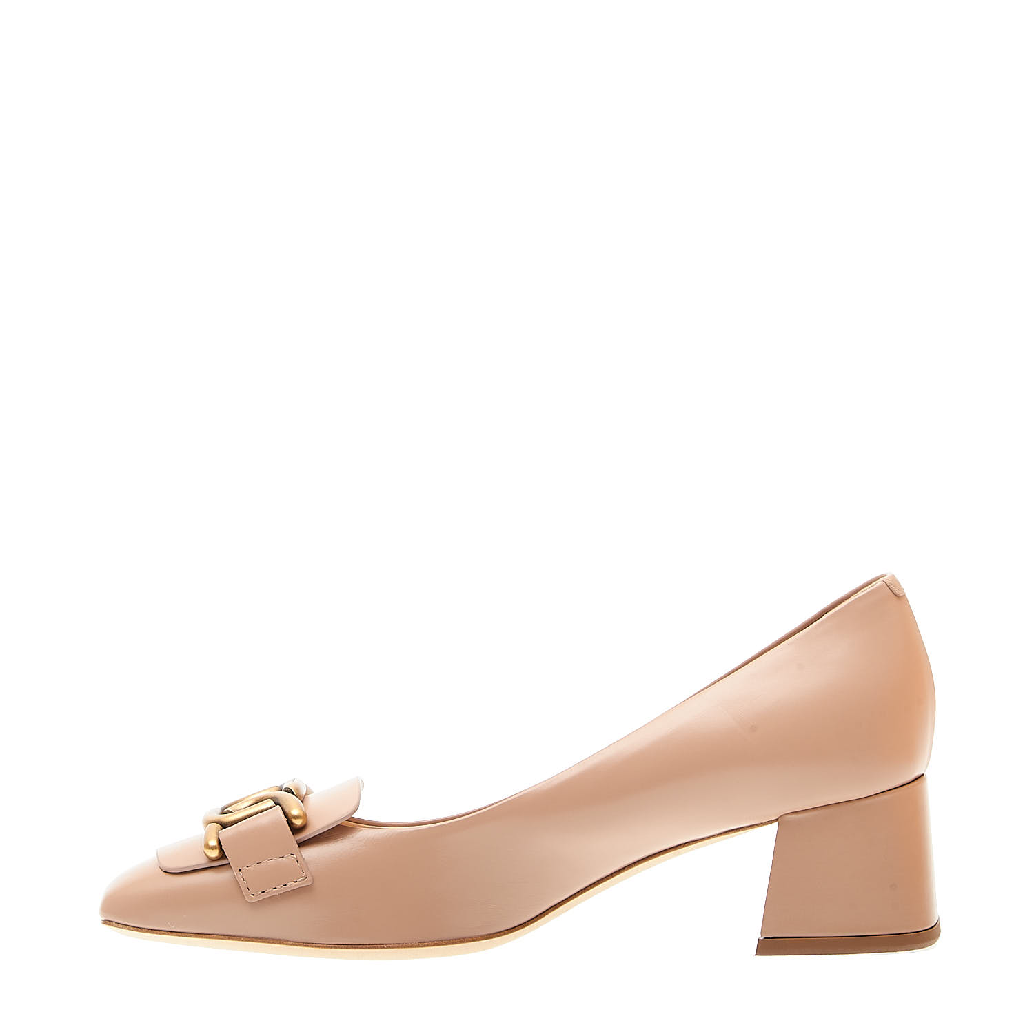 Sorelle Perego Pump Tacco 50 Mm In Pelle Nude