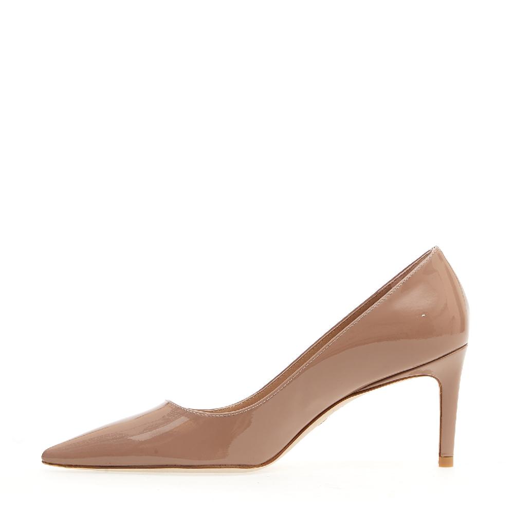 Sorelle Perego Pump Vernice Nude Tacco 75 Mm