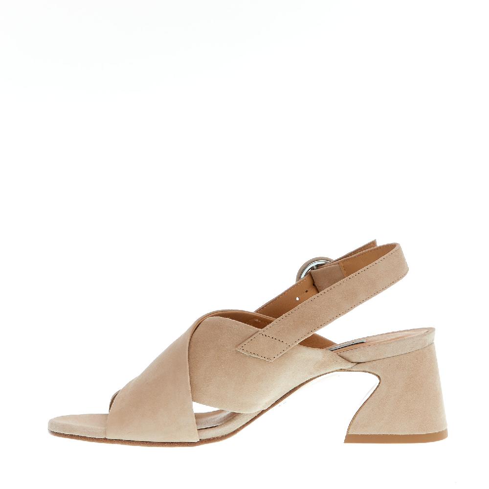 Sorelle Perego Sandalo Incrocio Camoscio Beige