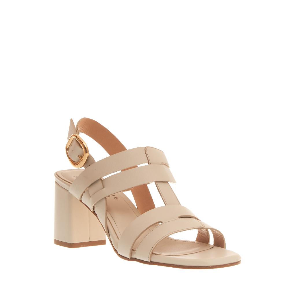 Sorelle Perego Sandalo Tacco 70 Mm Latte