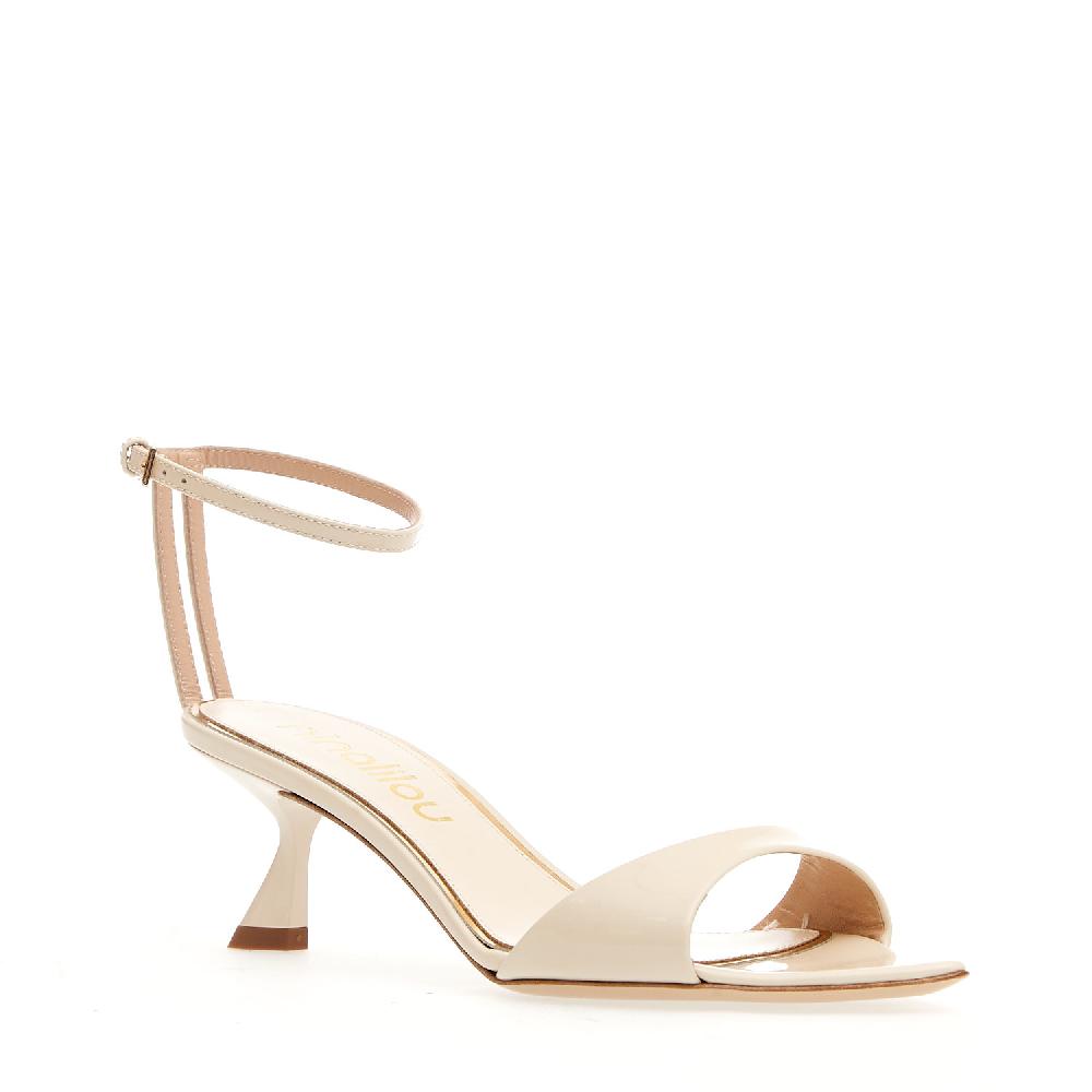 Sorelle Perego Sandalo Vernice Burro Tacco 50 Mm