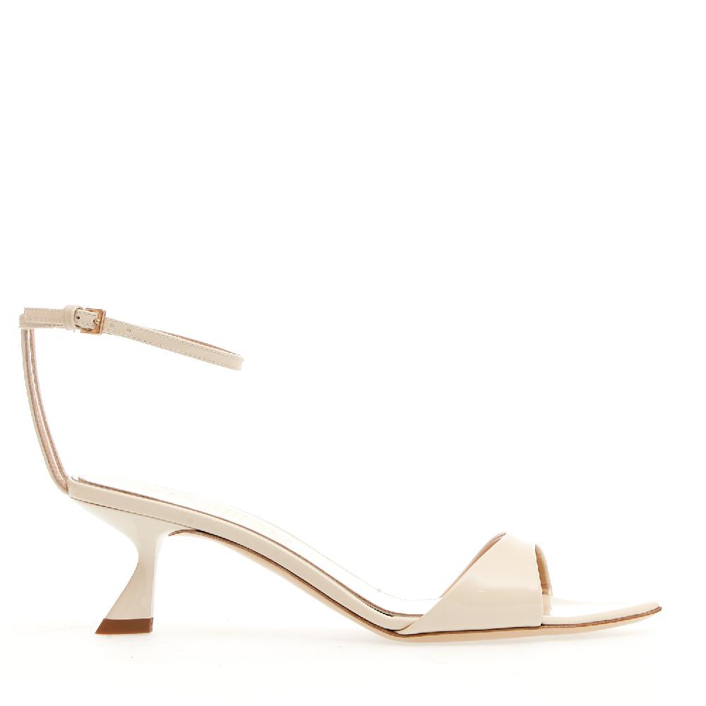 Sorelle Perego Sandalo Vernice Burro Tacco 50 Mm