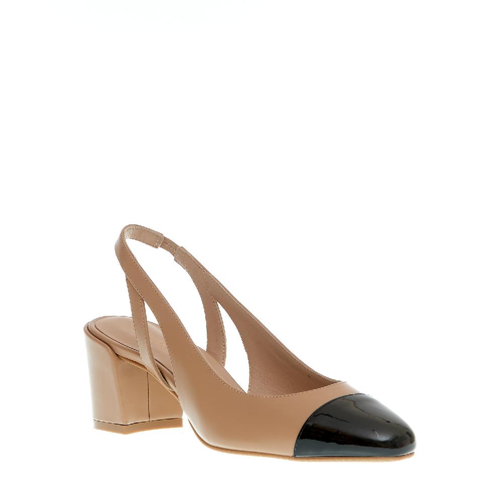 Sorelle Perego Slingback Beige E Nera