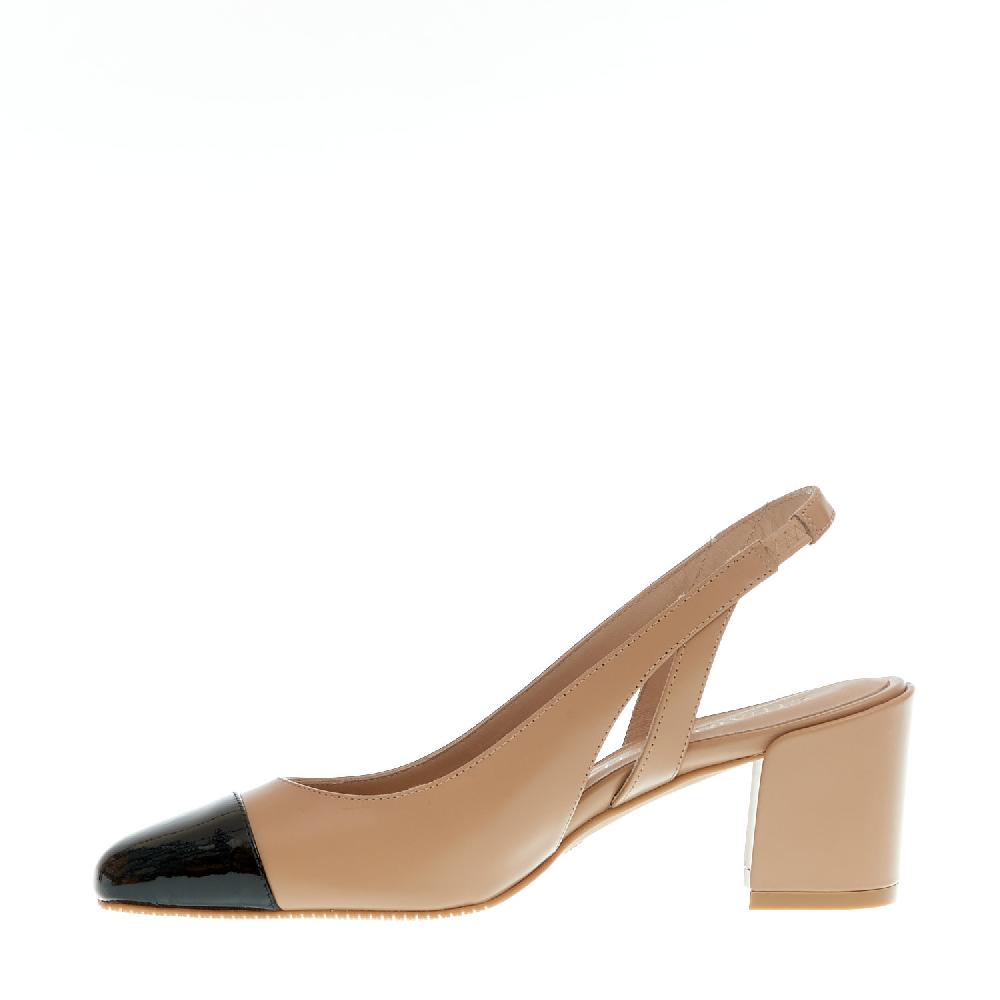 Sorelle Perego Slingback Beige E Nera