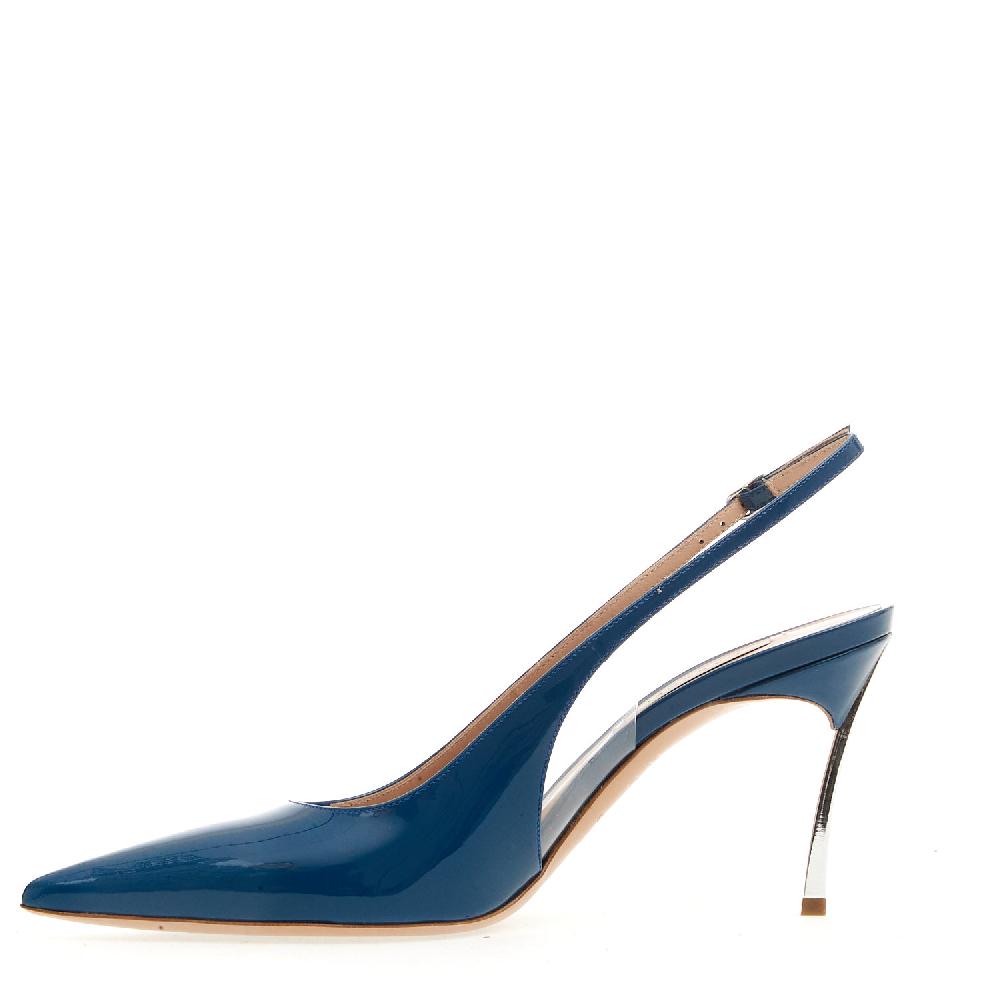Sorelle Perego Slingback Bluette Tacco 75 Mm