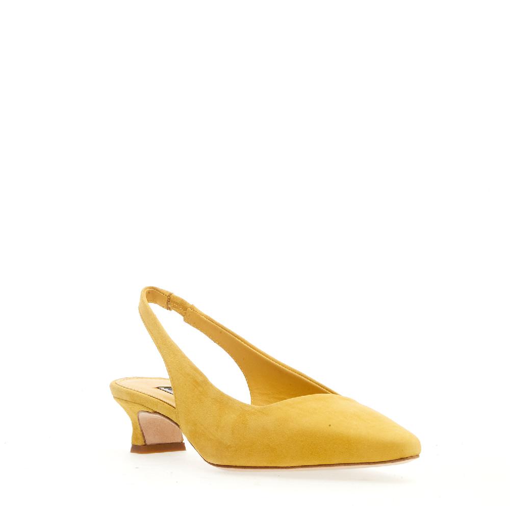 Sorelle Perego Slingback Camoscio Giallo