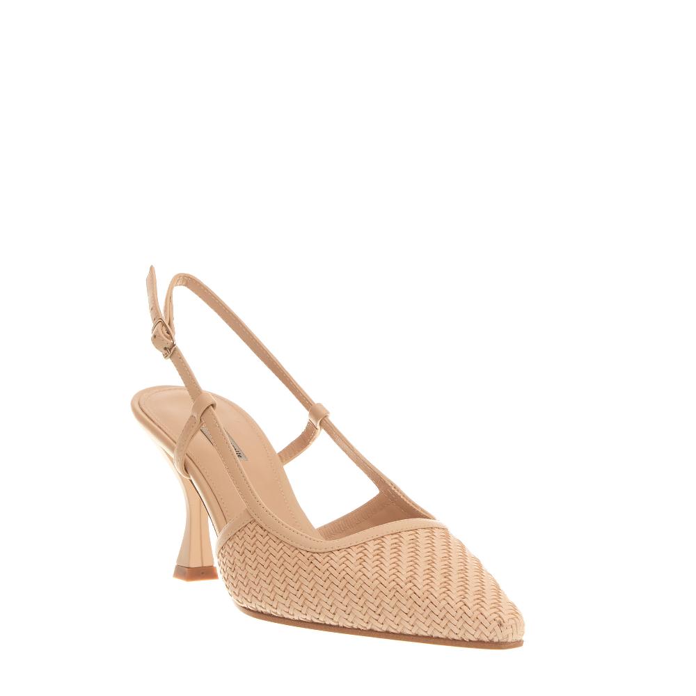 Sorelle Perego Slingback Intreccio Beige